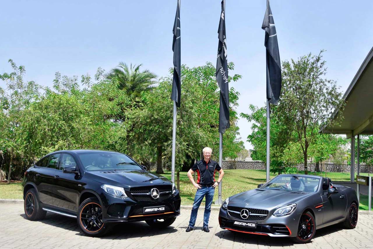 2018 Mercedes-AMG GLE 43 Coupe OrangeArt and 2018 AMG SLC 43 RedArt Edition