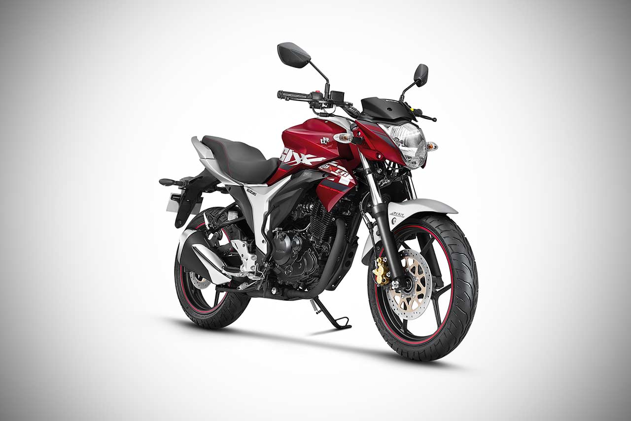 Suzuki Gixxer ABS Candy Sonoma Red Metallic Sonic Silver 2018