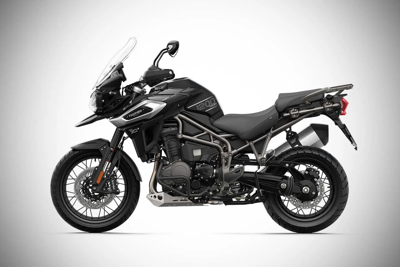 Triumph Tiger 1200 XCX Crystal White Front Quarter 2018