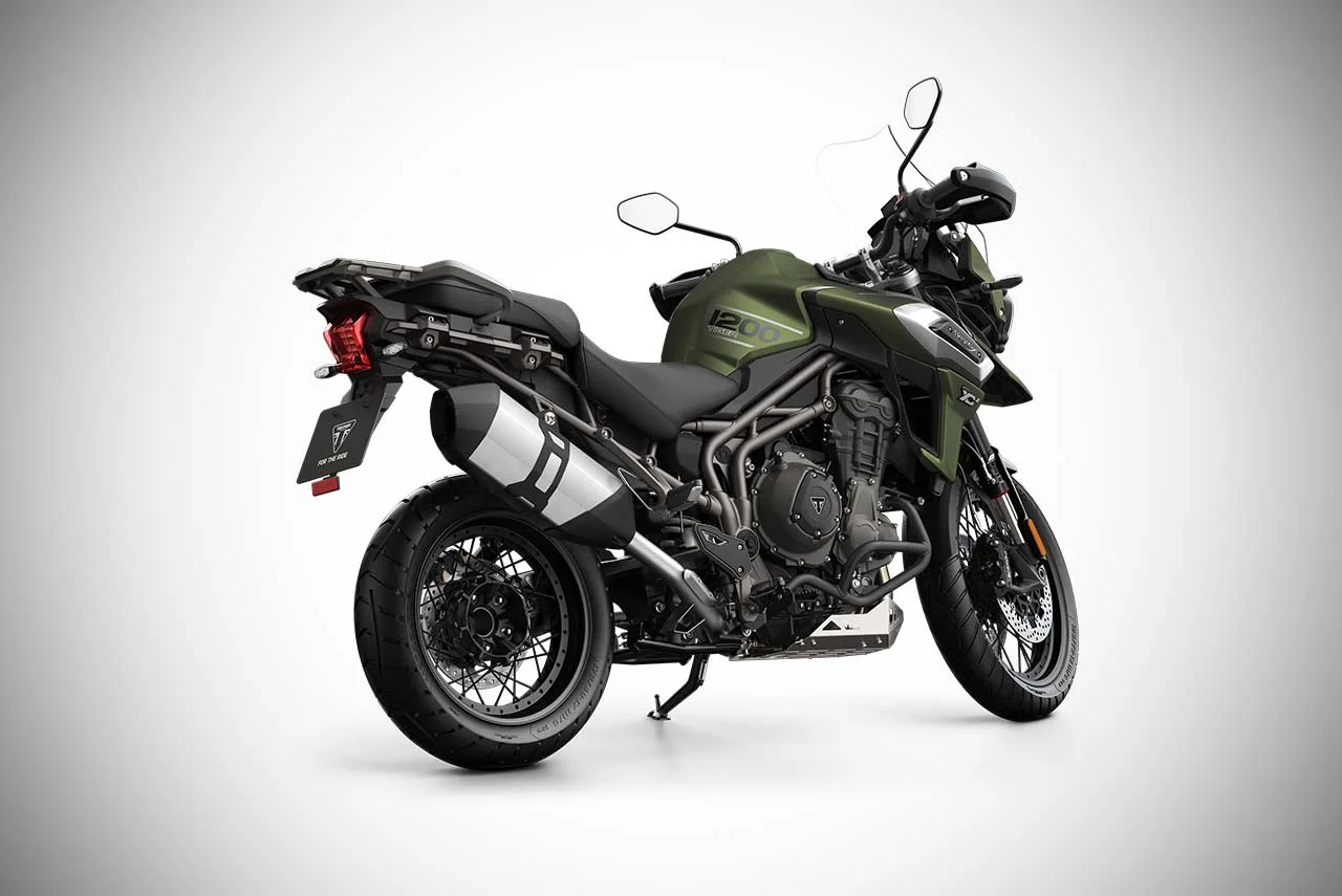 Triumph Tiger 1200 XCX Crystal White Front Quarter 2018