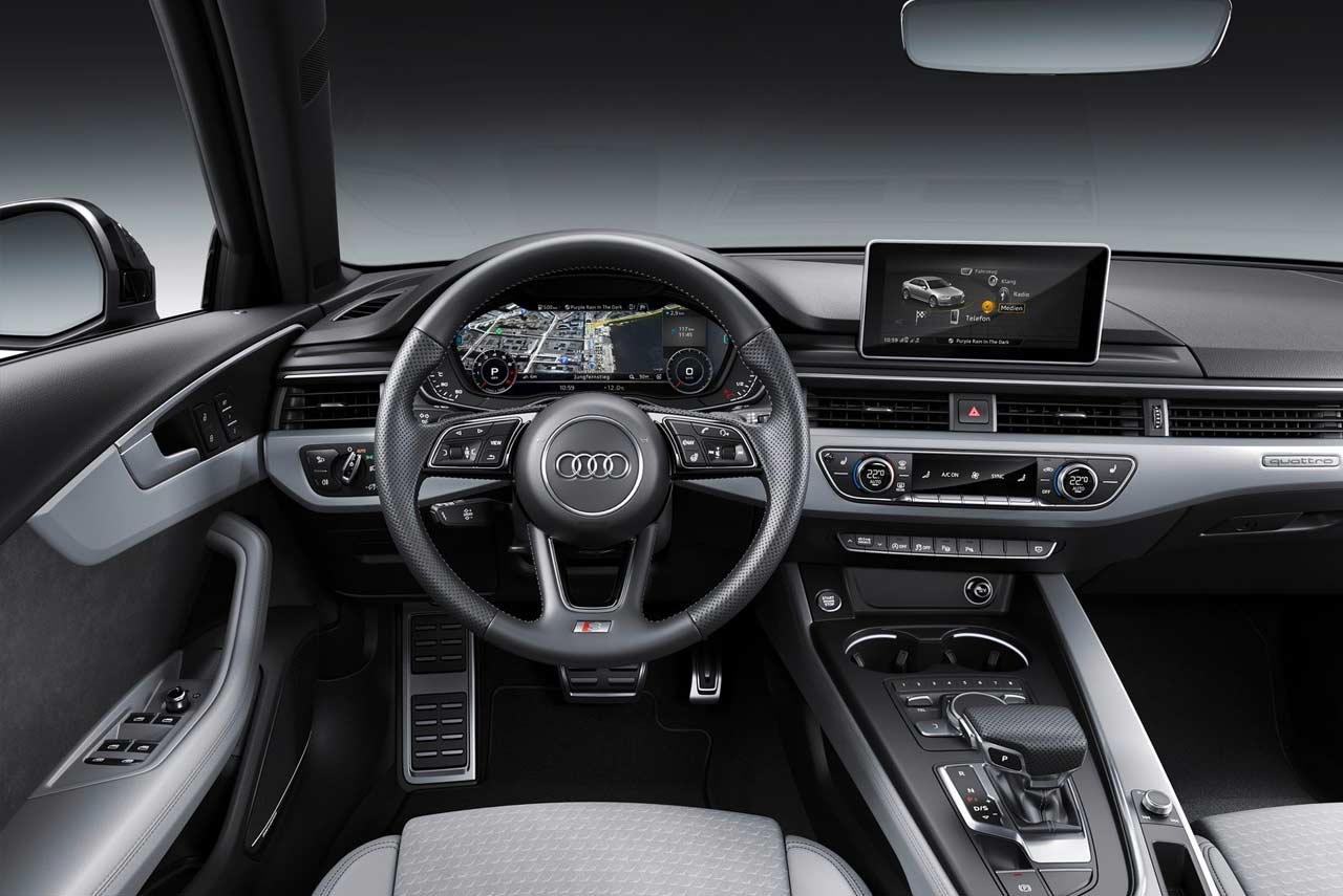 2019 Audi A4 S Line Blue Steering