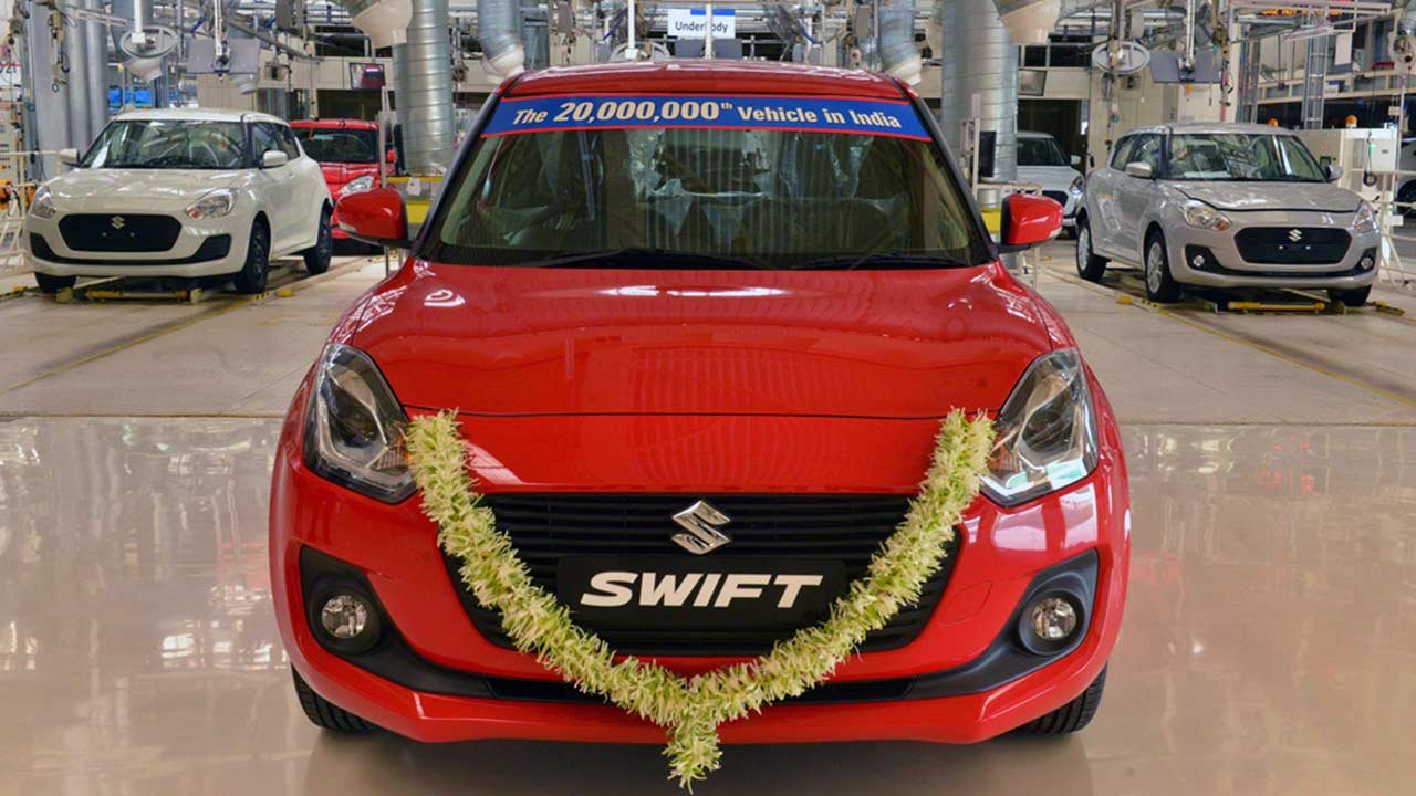 Suzuki 20 million Maruti Suzuki Swift Gujarat plant 2018