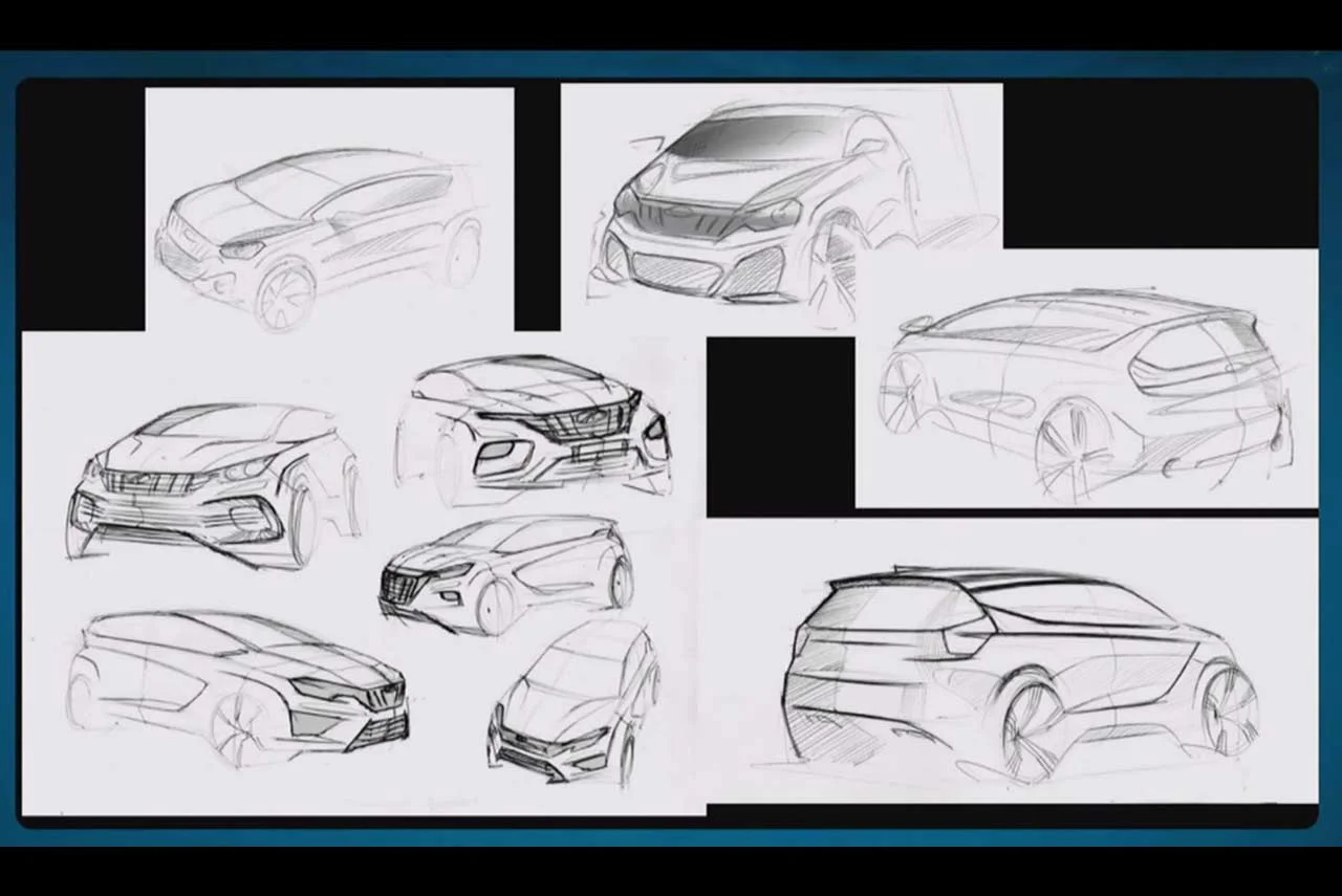 Mahindra Marazzo Concept Sketches 2018