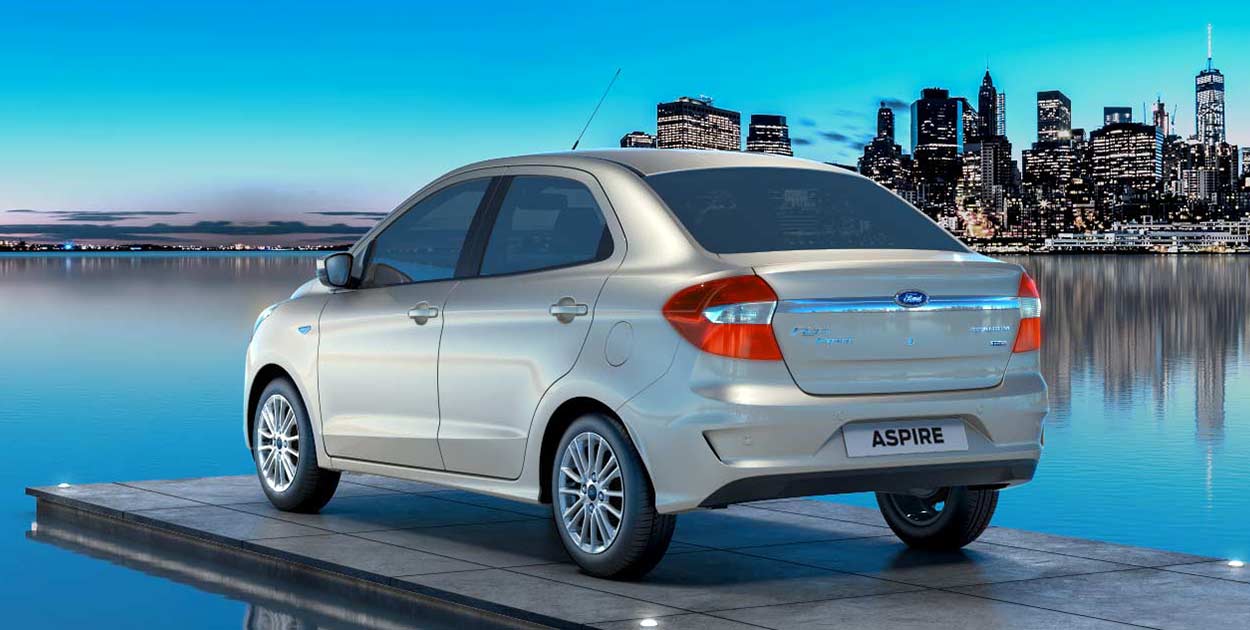 2018 Ford Aspire Rear Quarter