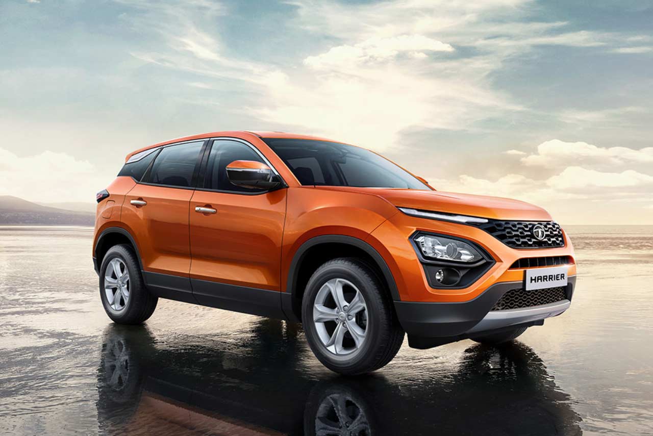 2018 Tata Harrier Orange Rear Quarter