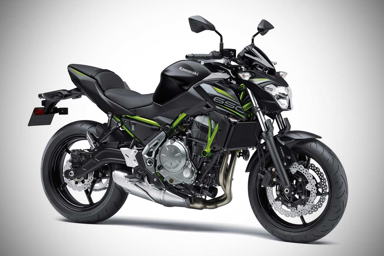 2019 Kawasaki Z650 Spark Black Front Quarter