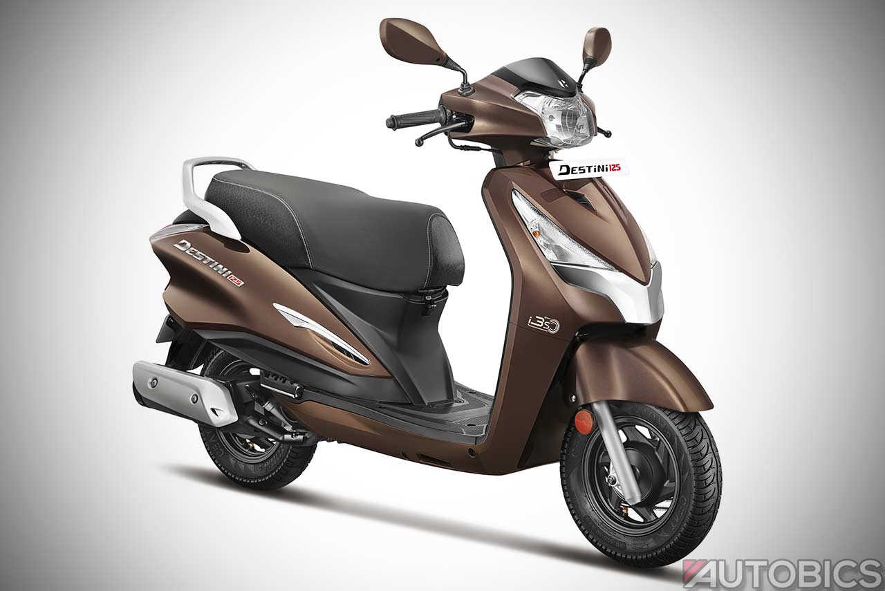 Hero Destini 125 Chestnut Front Right 2018 - AUTOBICS