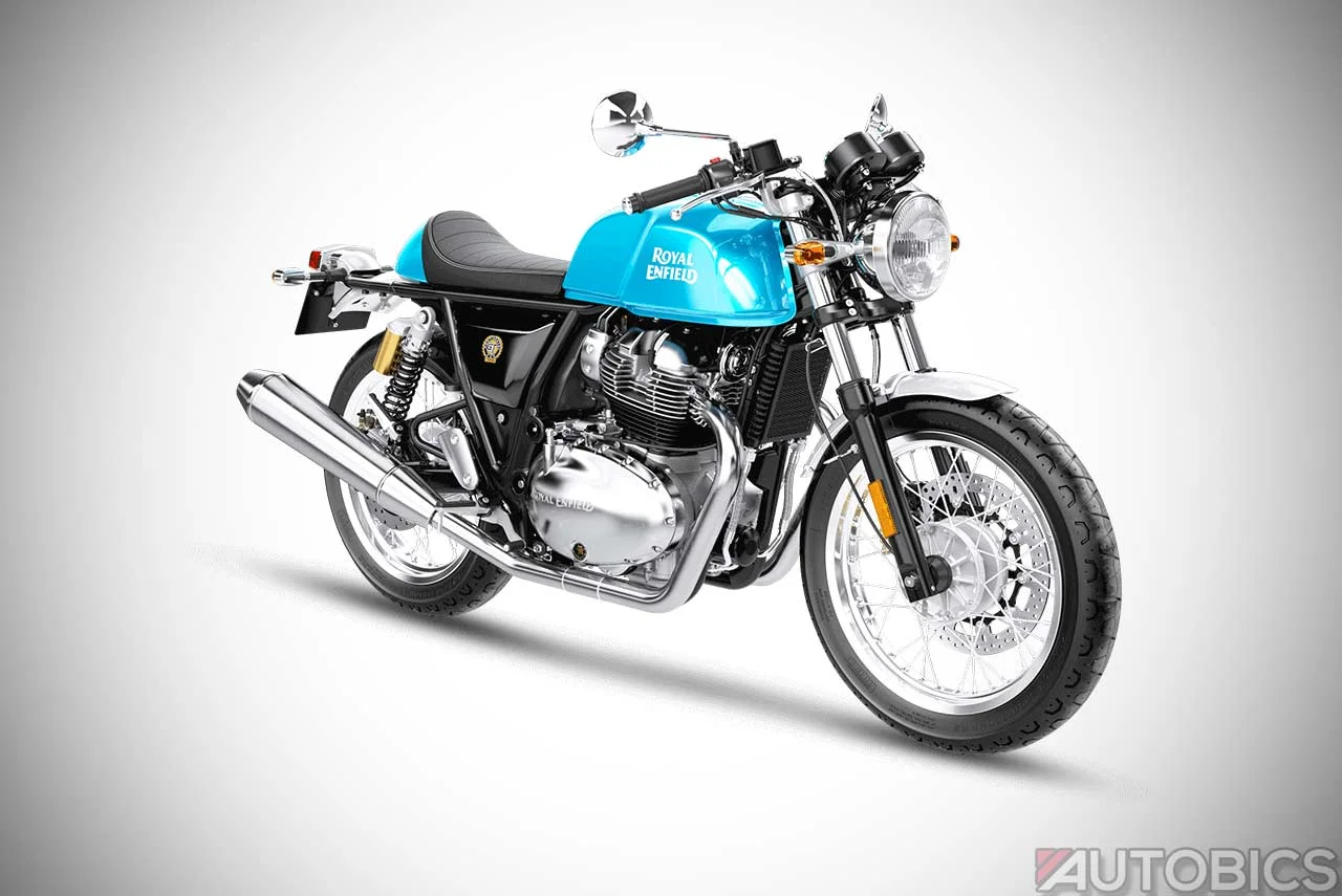 Royal Enfield Continental GT 650 Ventura Blue Front Right 2018