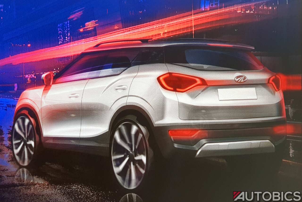 Mahindra XUV300 Design Sketch Rear