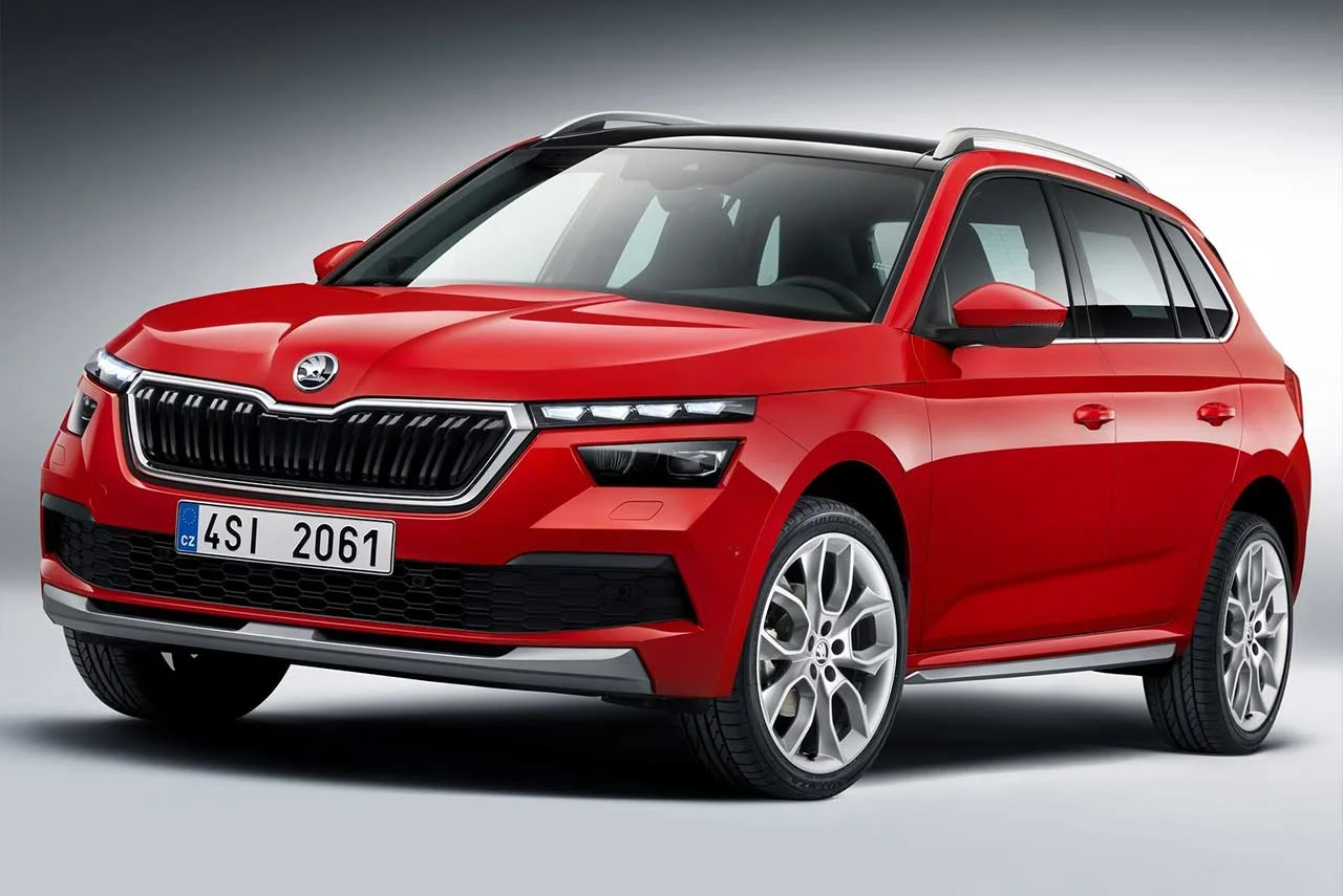 Skoda Kamiq Red Front Quarter 2019
