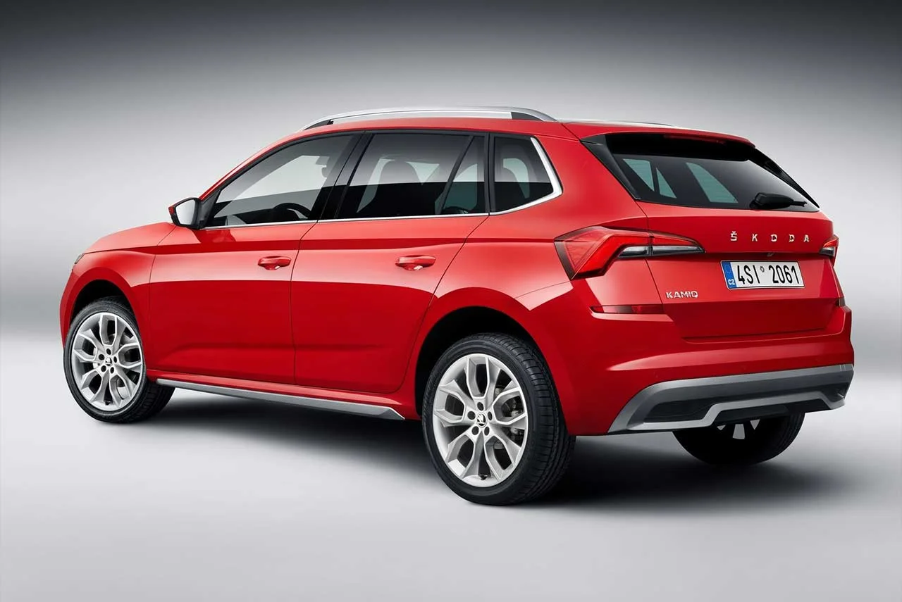 Skoda Kamiq Red Rear Quarter 2019