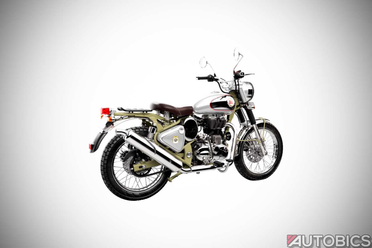 Royal Enfield Bullet Trials 500 Green Rear 2019