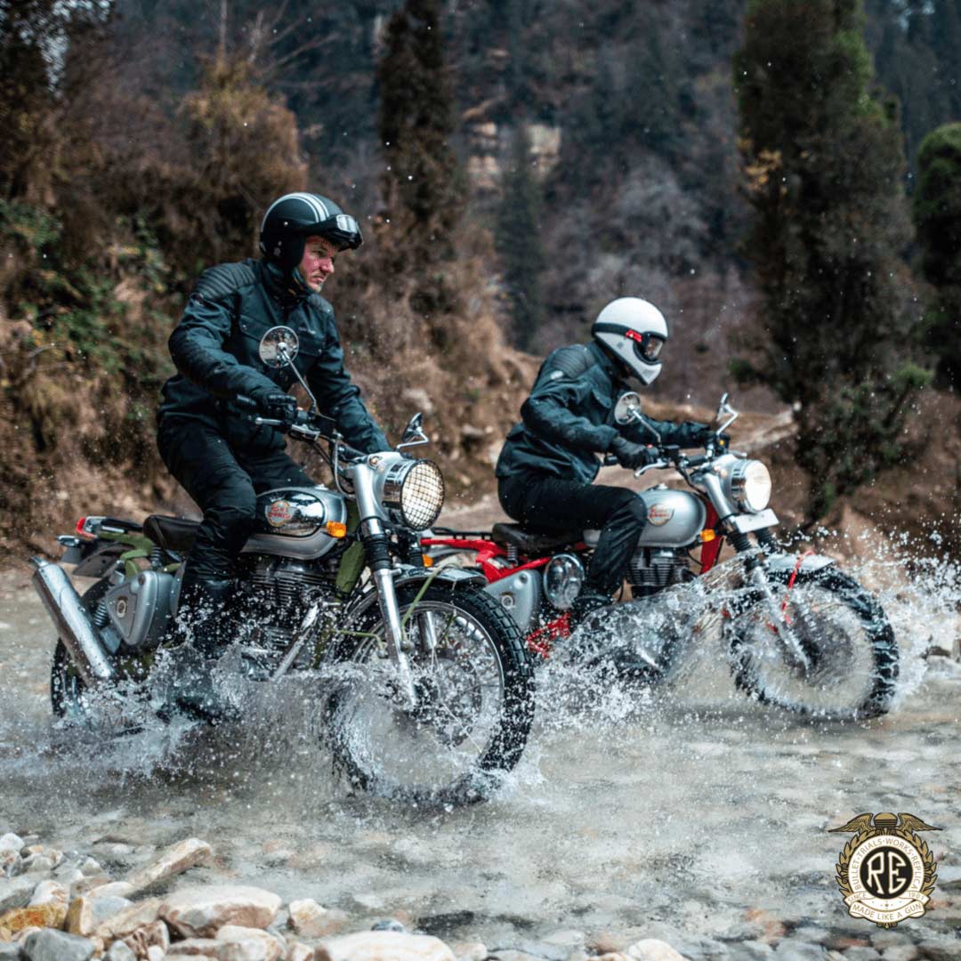 Royal Enfield Bullet Trials Works Replica River Crossing