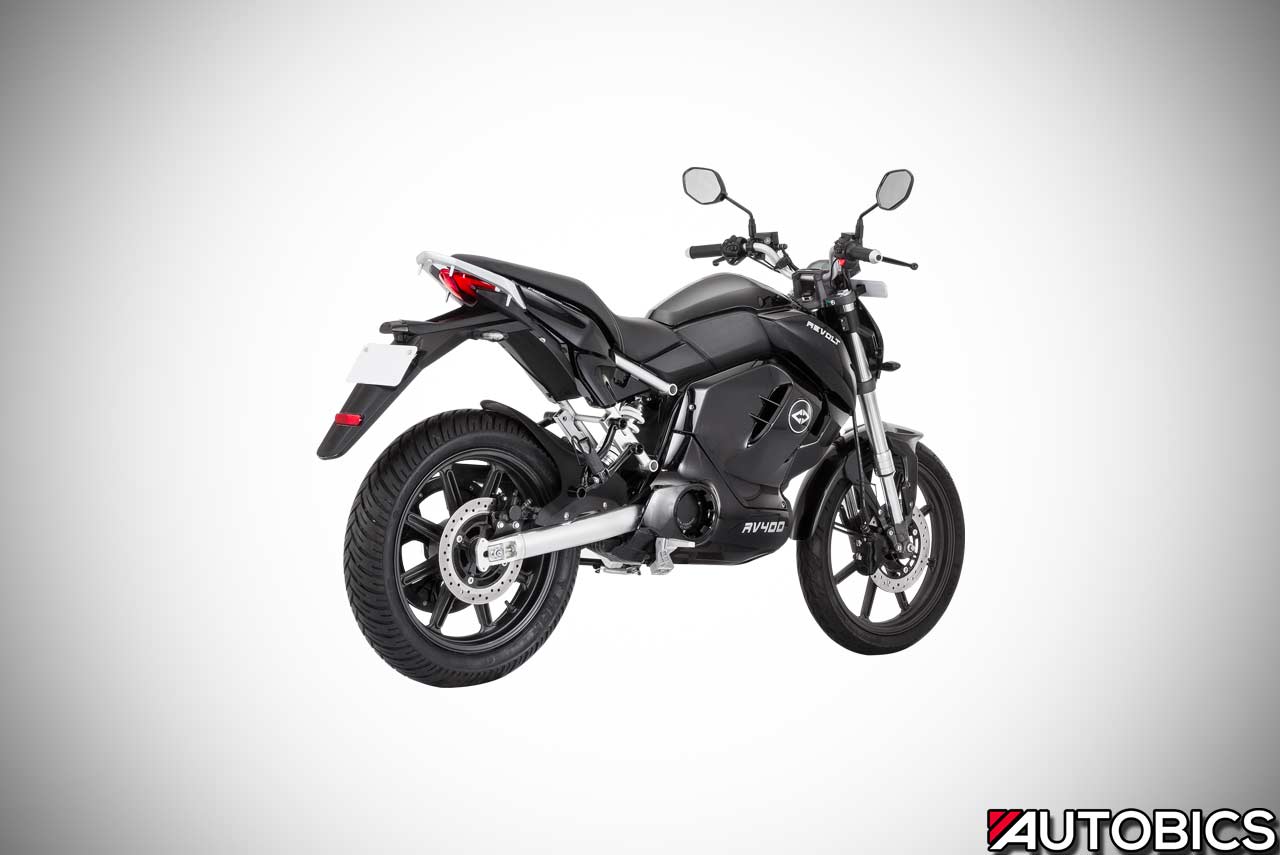 Revolt RV 400 Cosmic Black Rear Right 2019