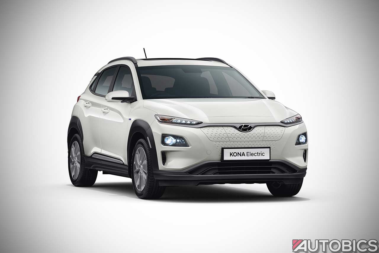 2019 Kona Electric SUV India Front Quarter