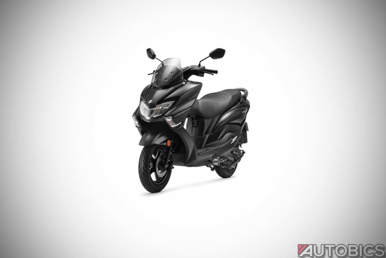 2019 Suzuki Burgman Street Matte Black Front Left