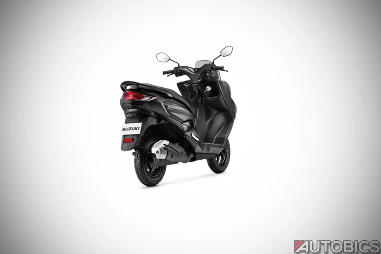2019 Suzuki Burgman Street Matte Black Rear Right