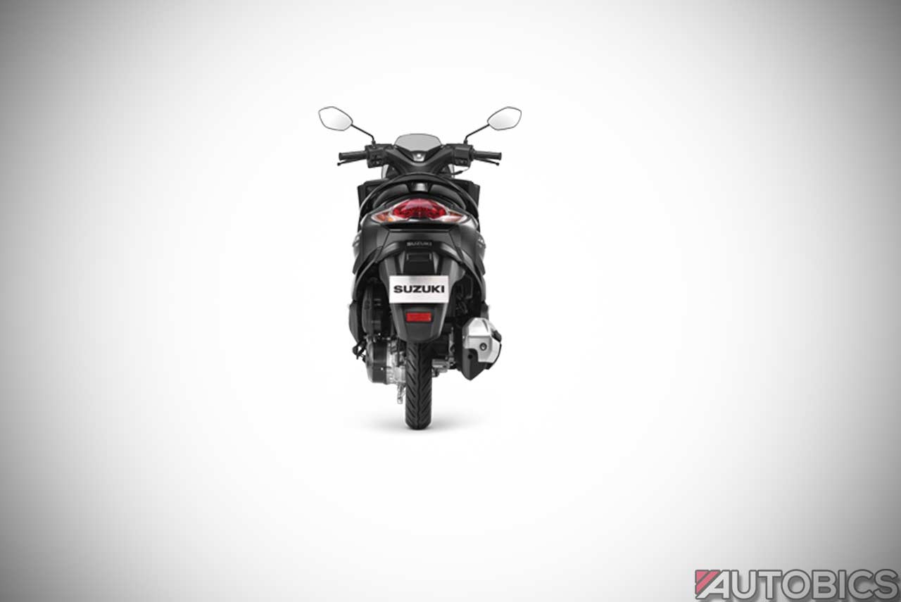 2019 Suzuki Burgman Street Matte Black Rear