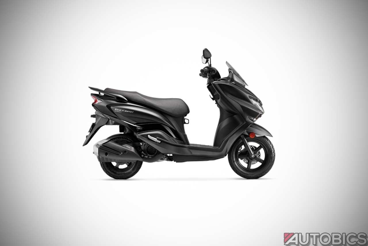 2019 Suzuki Burgman Street Matte Black Right Side