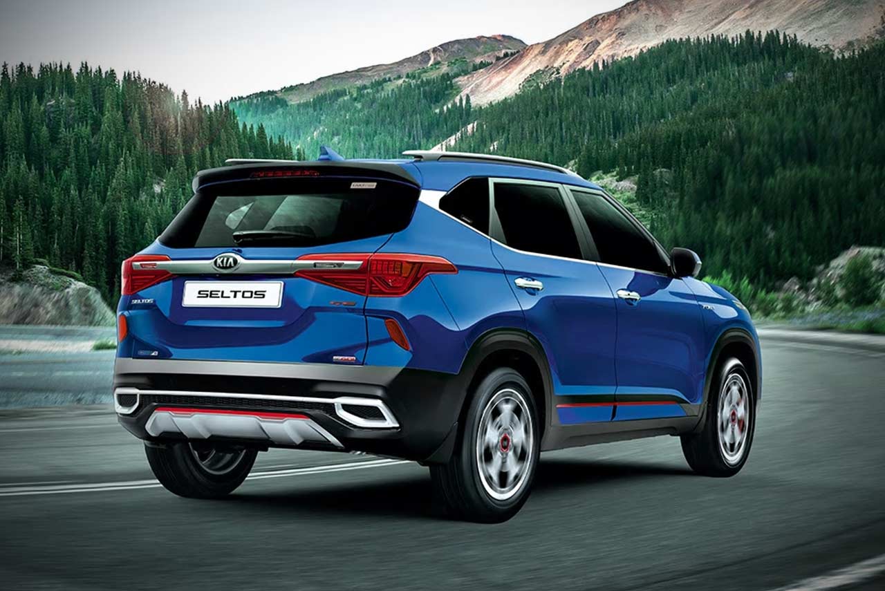 2019 Kia Seltos Blue Rear Quarter
