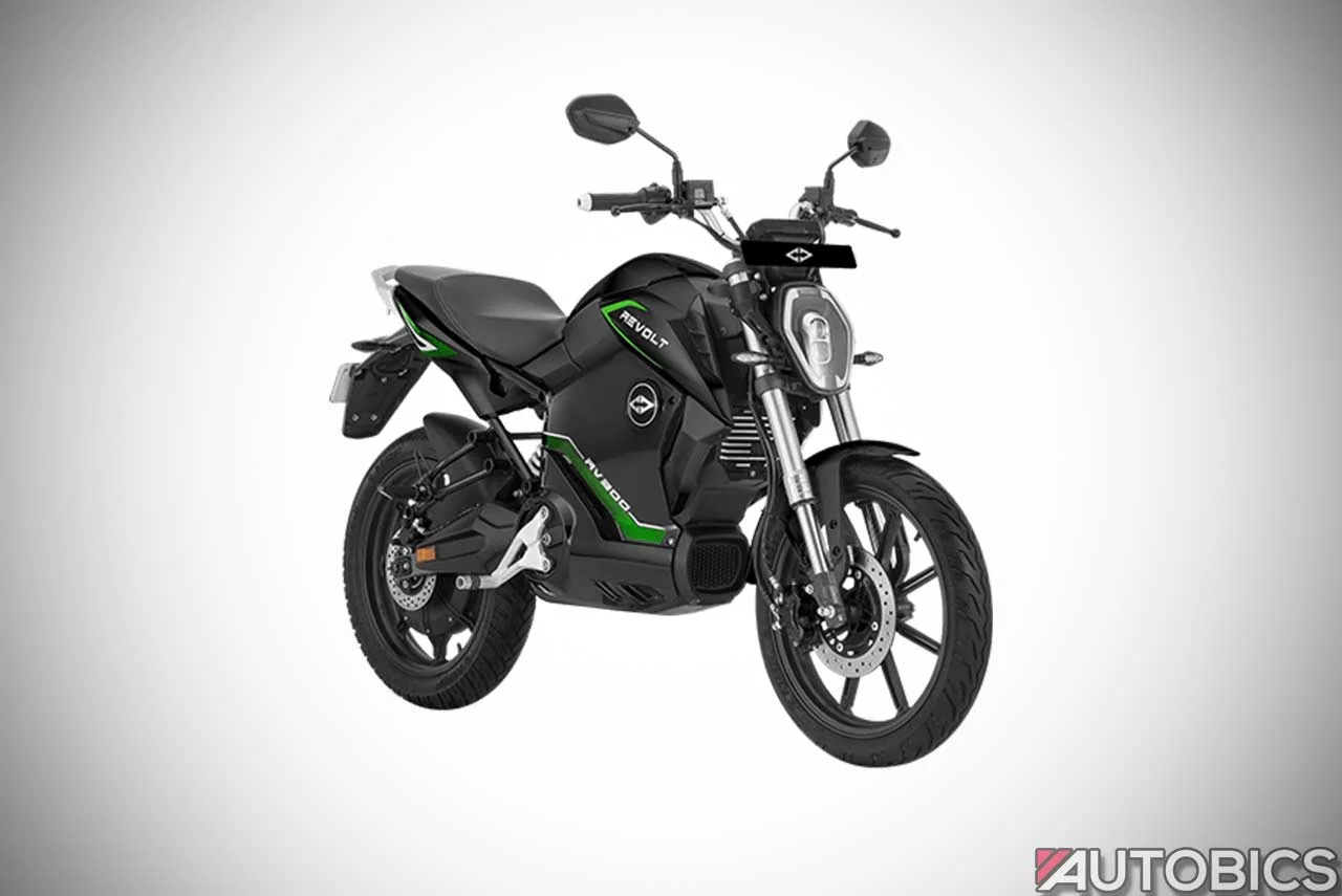 Revolt RV 300 Neon Black Front 2019