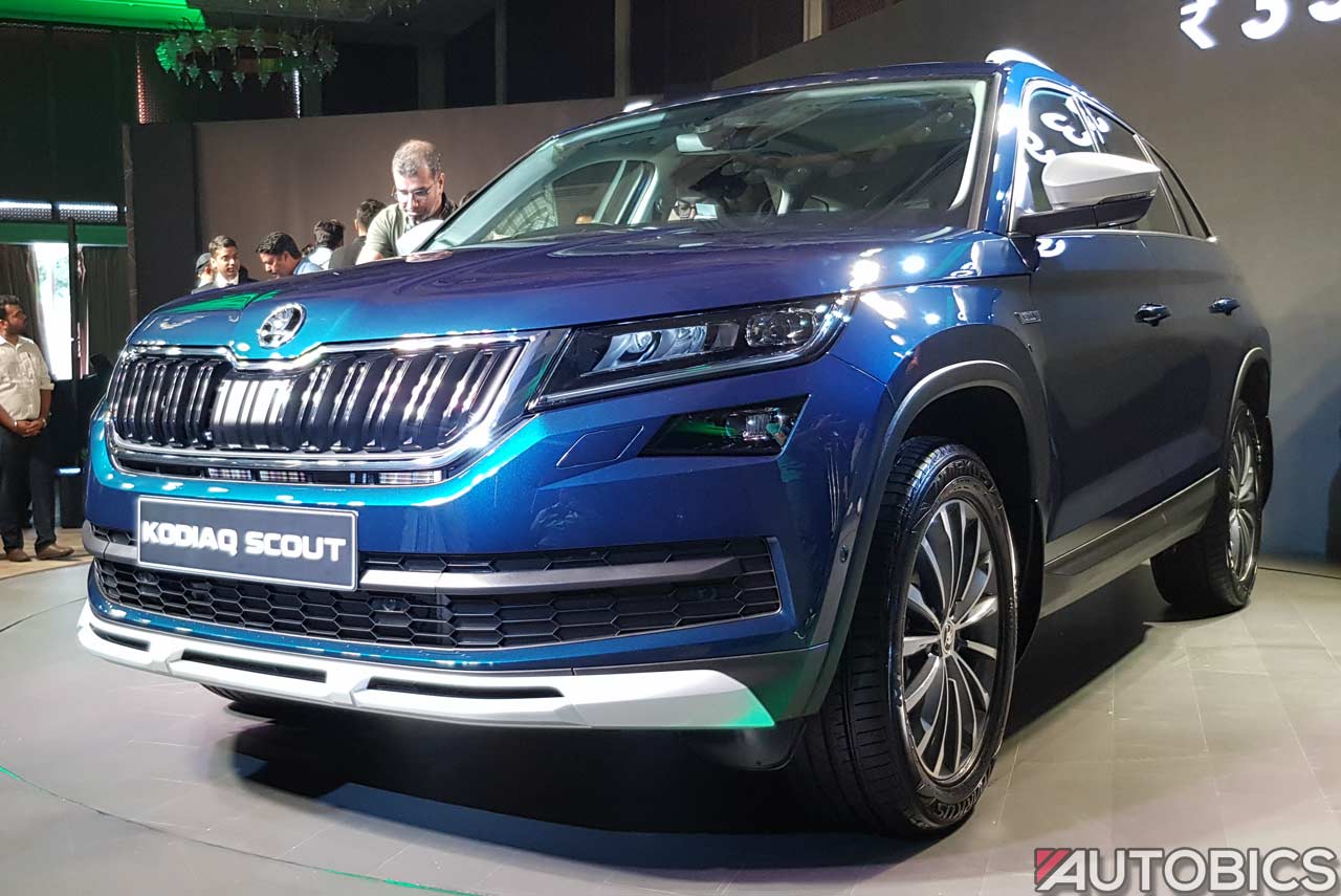 Skoda Kodiaq Scout Front Quarter 2019
