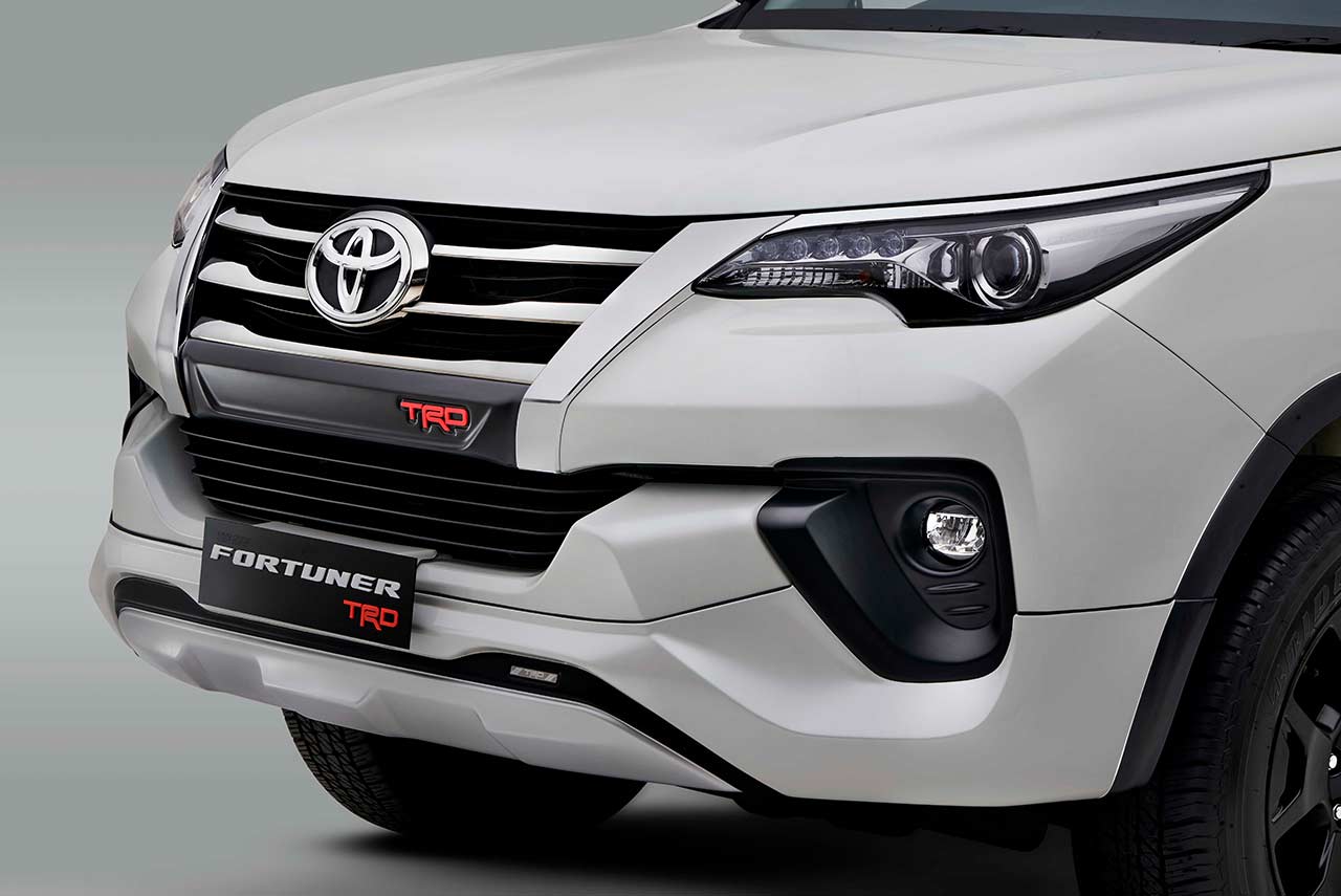 Toyota Fortuner TRD Celebratory Edition with Pearl White with Attitude Black Dual Tone Exterior 2019