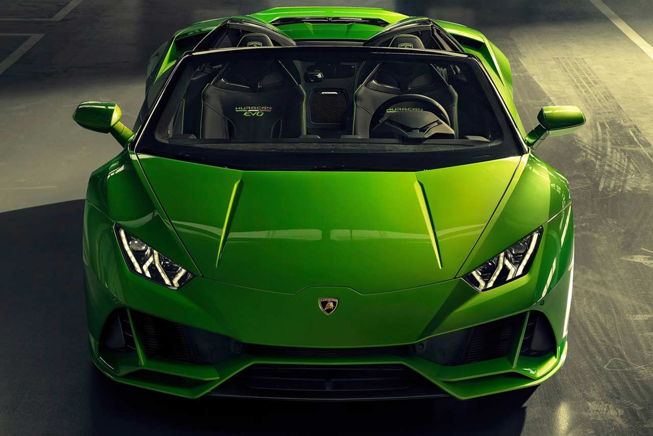 2019 Lamborghini Huracan Evo Spyder Front