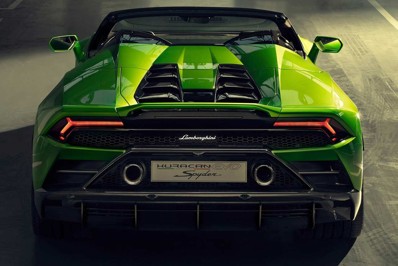 2019 Lamborghini Huracan Evo Spyder Rear