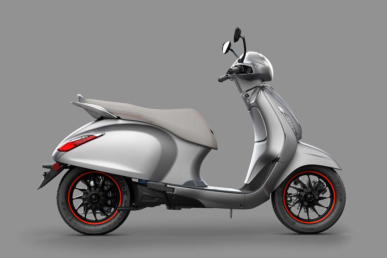Bajaj Chetak Electric Scooter Side 2019