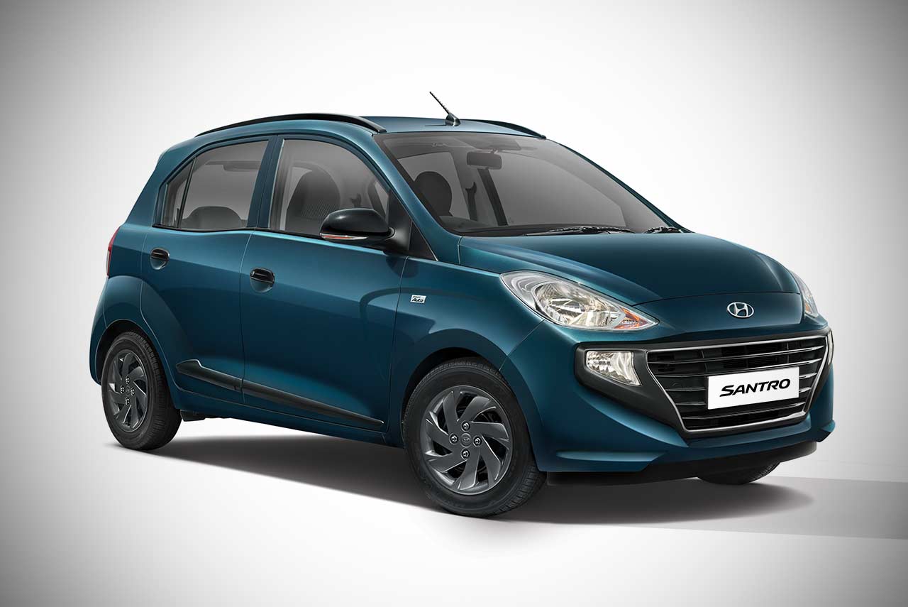 Hyundai Santro Anniversary Edition Sportz AMT Aqua Teal 2019