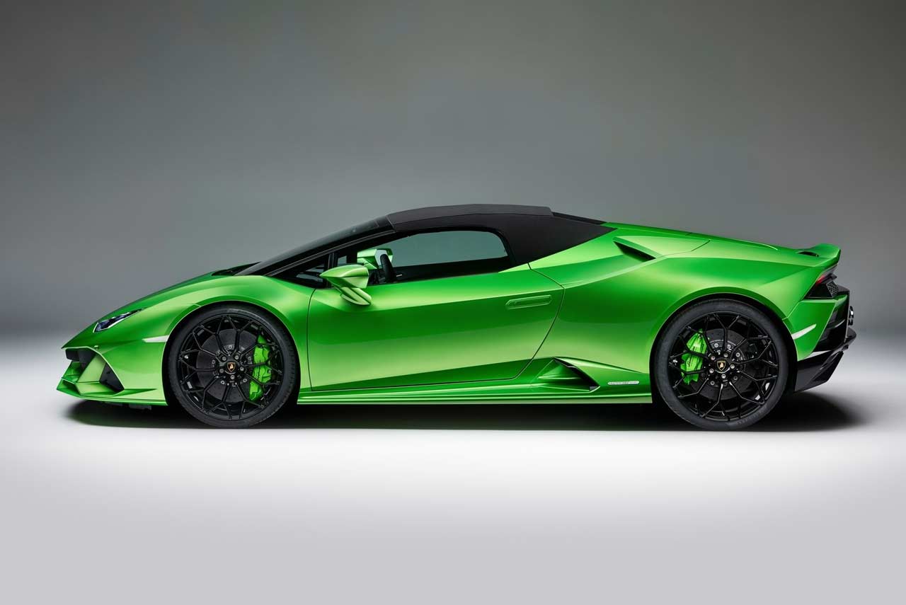 Lamborghini Huracan Evo Spyder Side Top up 2019