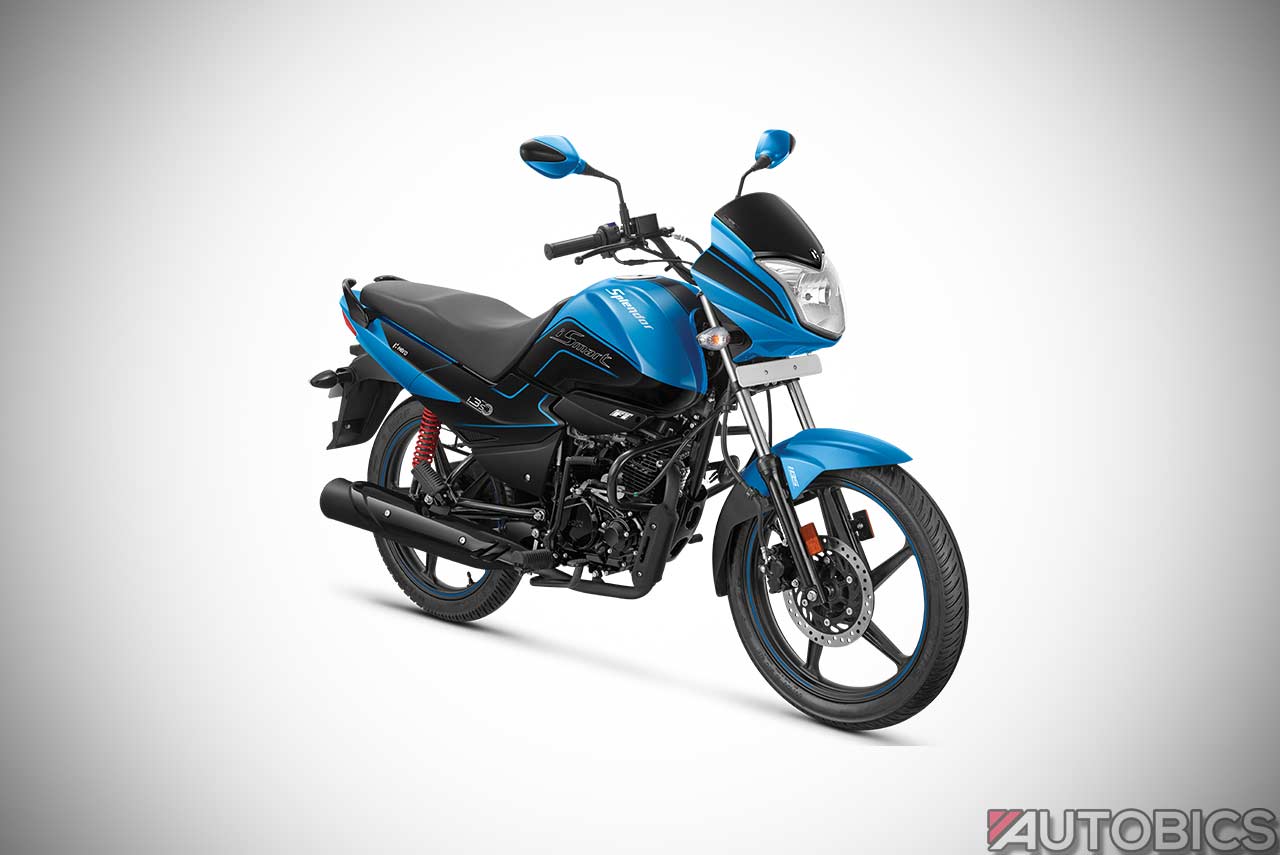 Hero MotoCorp Spendor iSmart BS-VI Techno Blue & Black 2019