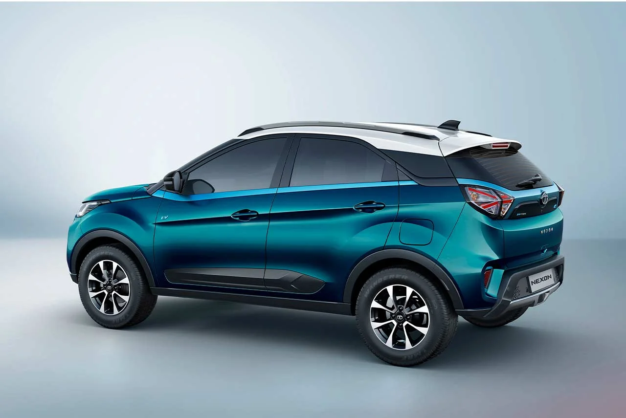 Tata Nexon EV makes global debut; To be launched in January 2020 6 Tata Nexon EV Rear Quarter 2020