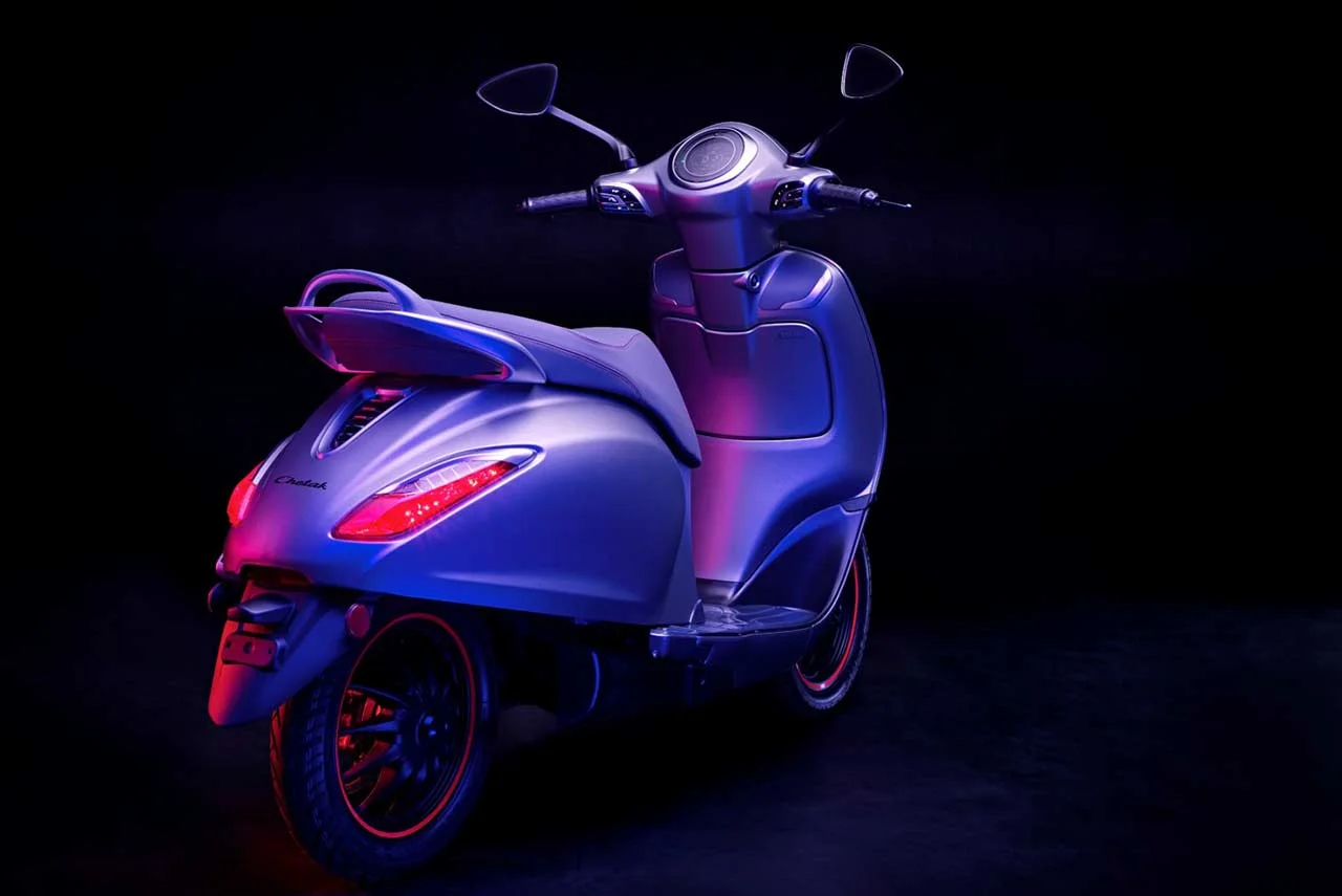 2020 Bajaj Chetak Rear Quarter View