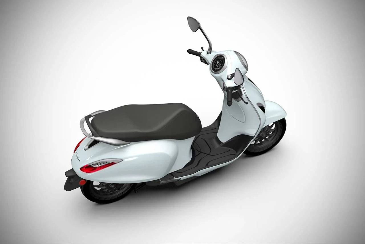 Bajaj Chetak Cyber White Top View 2020