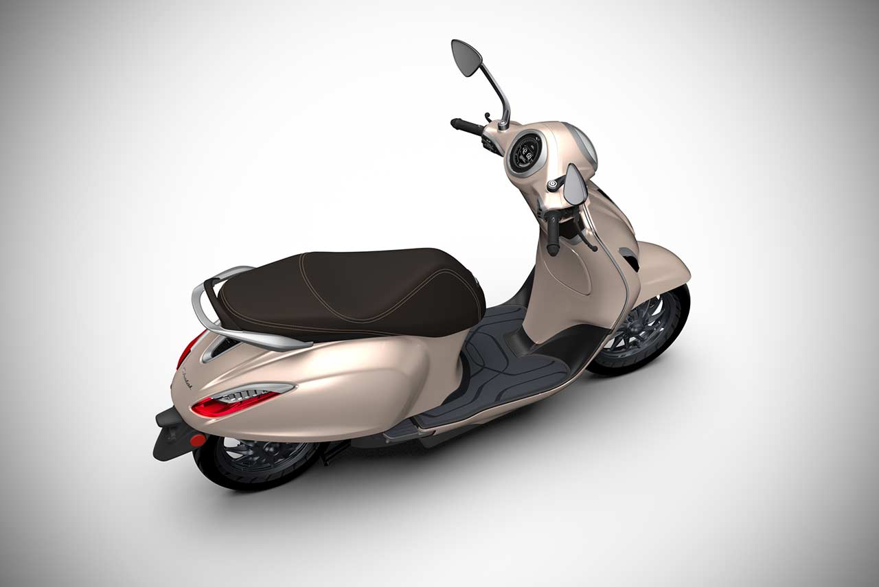 Bajaj Chetak Hazelnut Top View 2020Bajaj Chetak Hazelnut Top View 2020