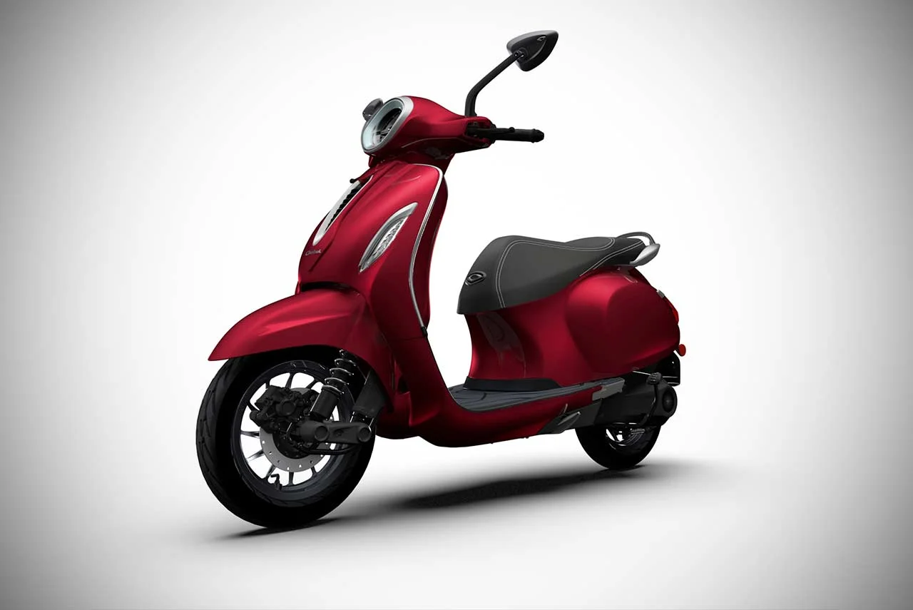 Bajaj Chetak Velluto Russo Front Quarter View 2020