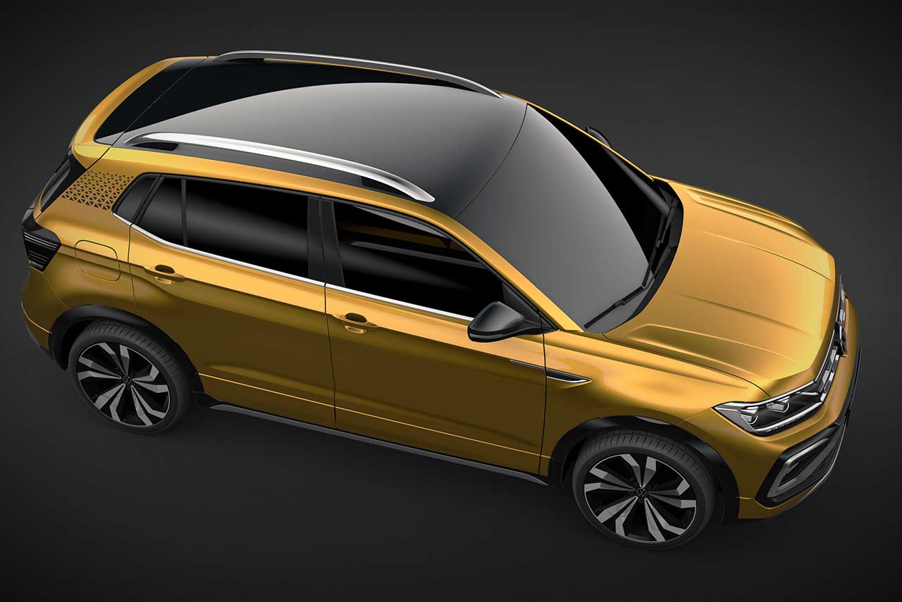 2020 Volkswagen Taigun compact SUV Top View