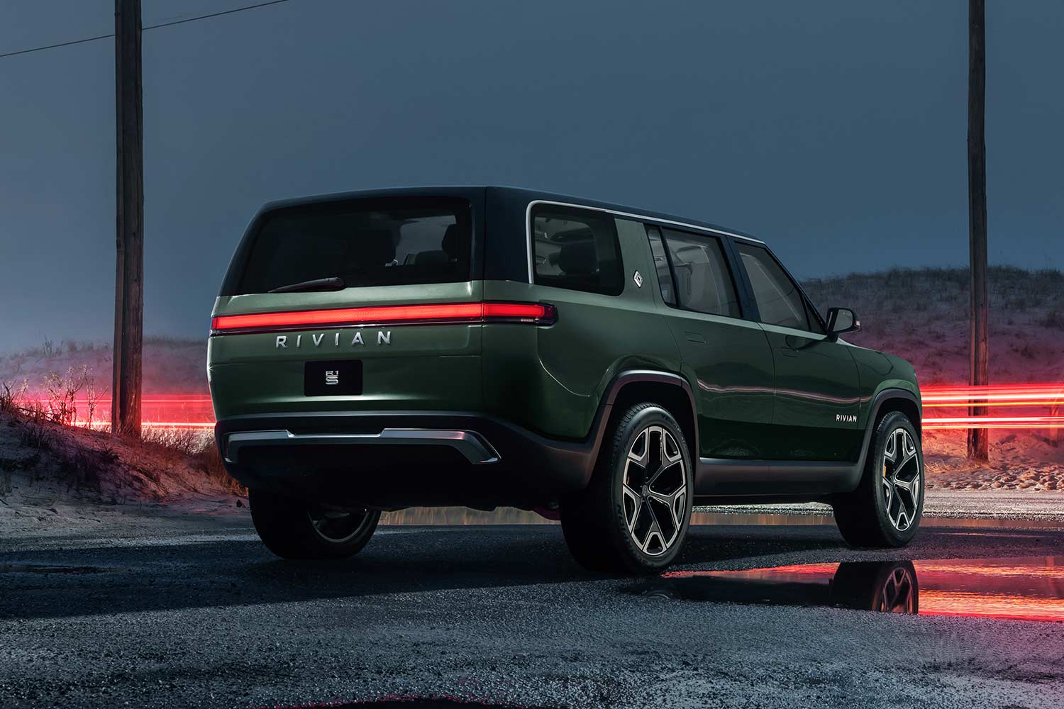 Rivian R1S Rear Quarter 2021