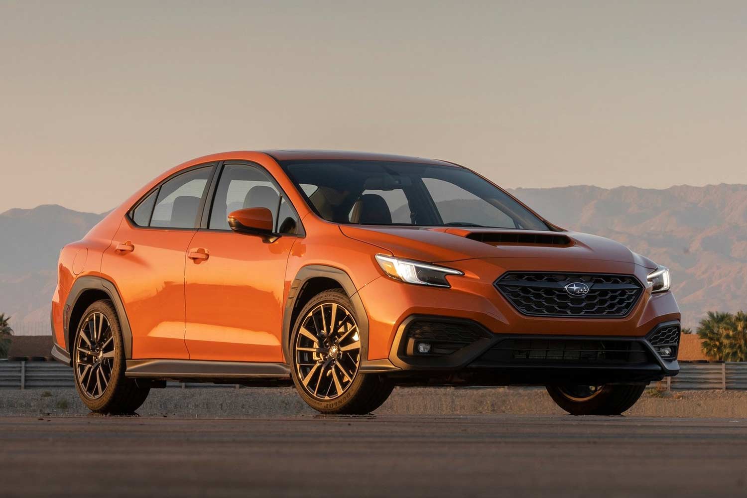 2022 Subaru WRX Orange Front Quarter