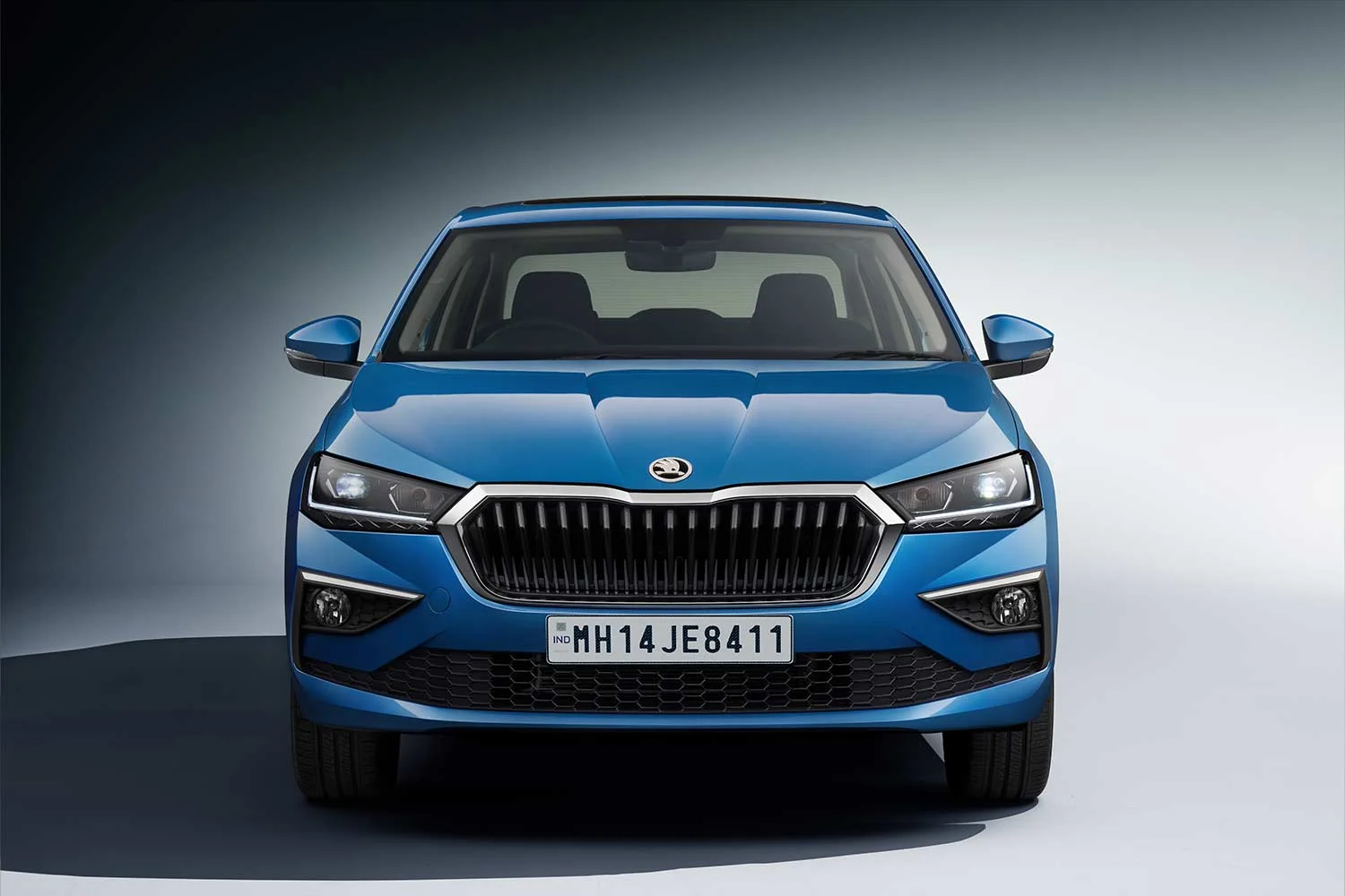 2021 Skoda Slavia Crystal Blue Front