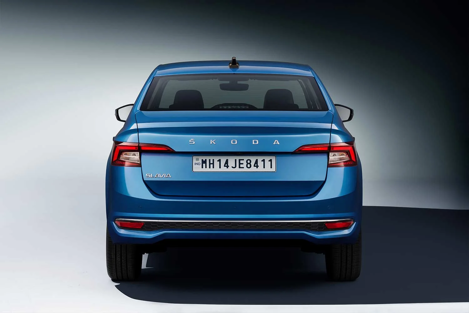 2021 Skoda Slavia Crystal Blue Rear