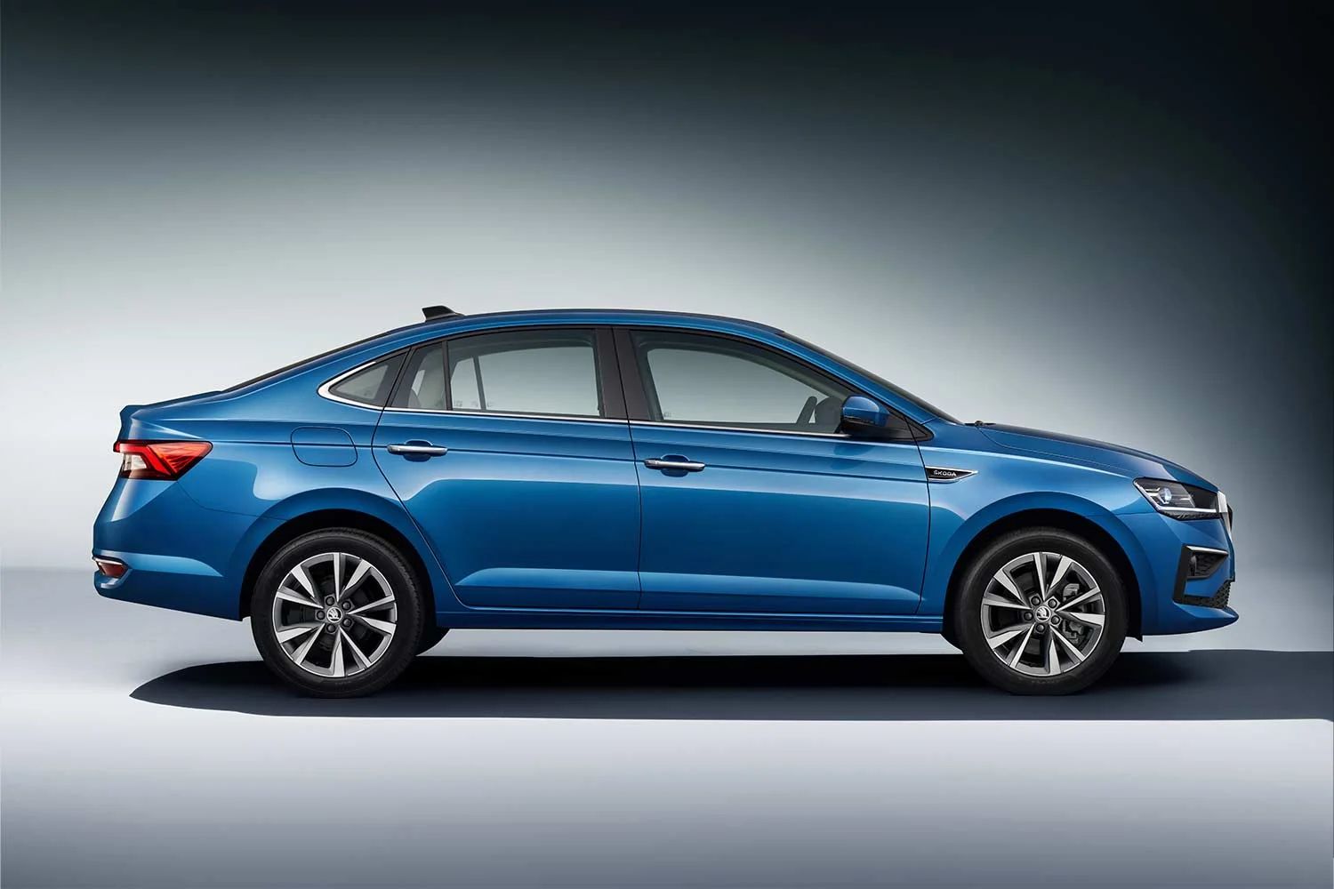 2021 Skoda Slavia Crystal Blue Side