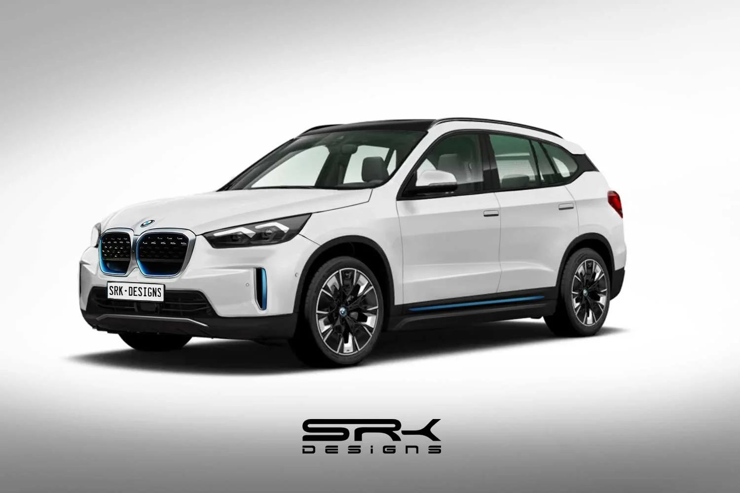 2023 BMW iX1 ev SUV rendering SRK Designs