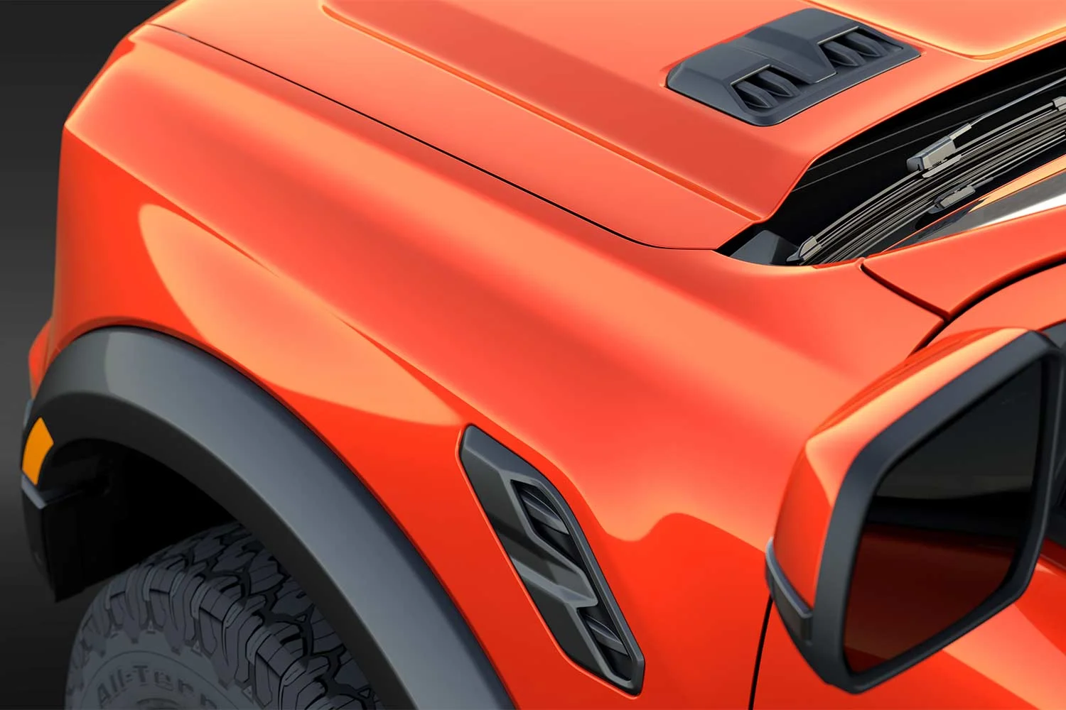 2023 Ford Ranger Raptor reinvents the rulebook for off-road performance 18 2022 Ford Ranger Raptor Wheel Fenders and Vents