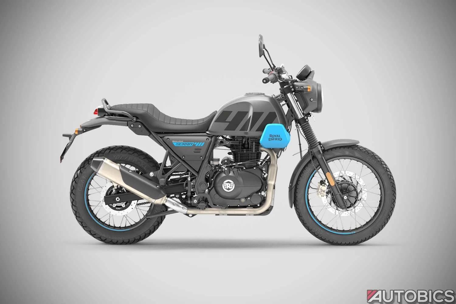 2022 Royal Enfield Scram 411 Graphite Blue