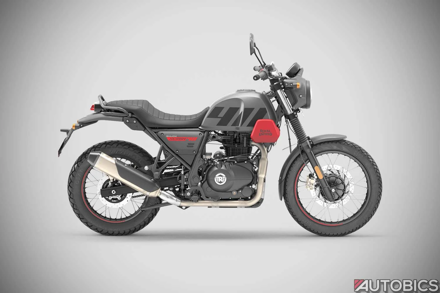2022 Royal Enfield Scram 411 Graphite Red