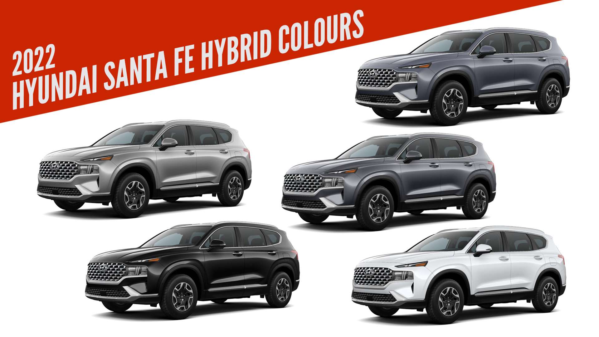 2022 Hyundai Santa Fe Hybrid All Colour Options