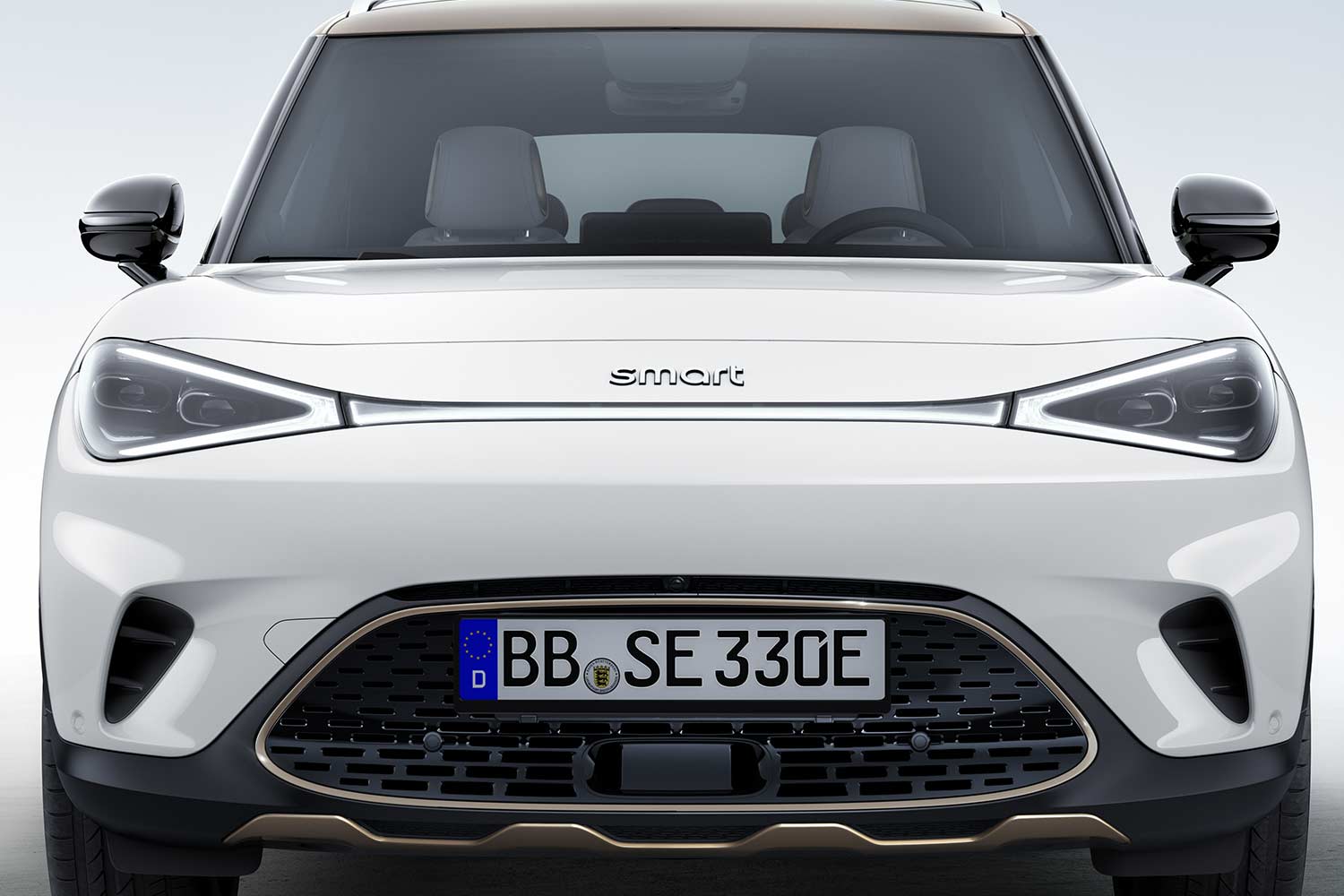 2023 Smart 1 Electric Car First Edition White Gold Front